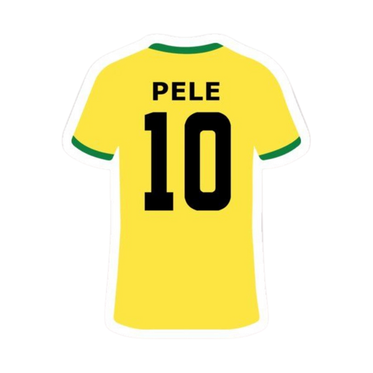 Premium Brazilian football glossy sticker - Brazil Football Sticker #25 - Premium Glossy