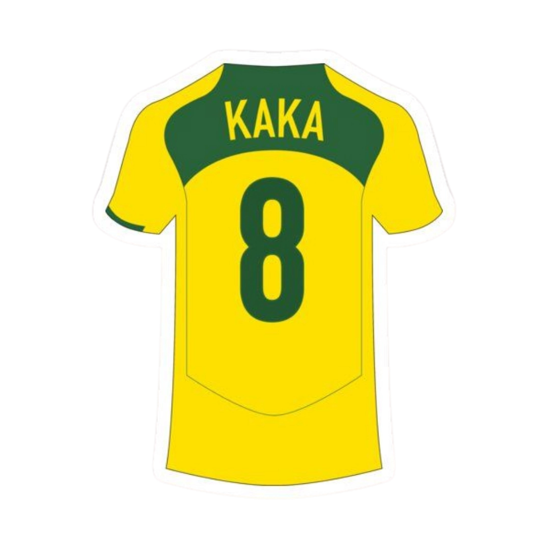 Premium Brazilian football glossy sticker - Brazil Football Sticker #26 - Premium Glossy