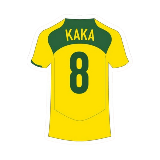 Premium Brazilian football glossy sticker - Brazil Football Sticker #26 - Premium Glossy
