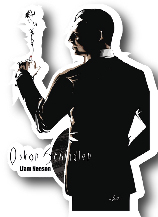 Oskar Schindler — Liam Neeson Silhouette Sticker