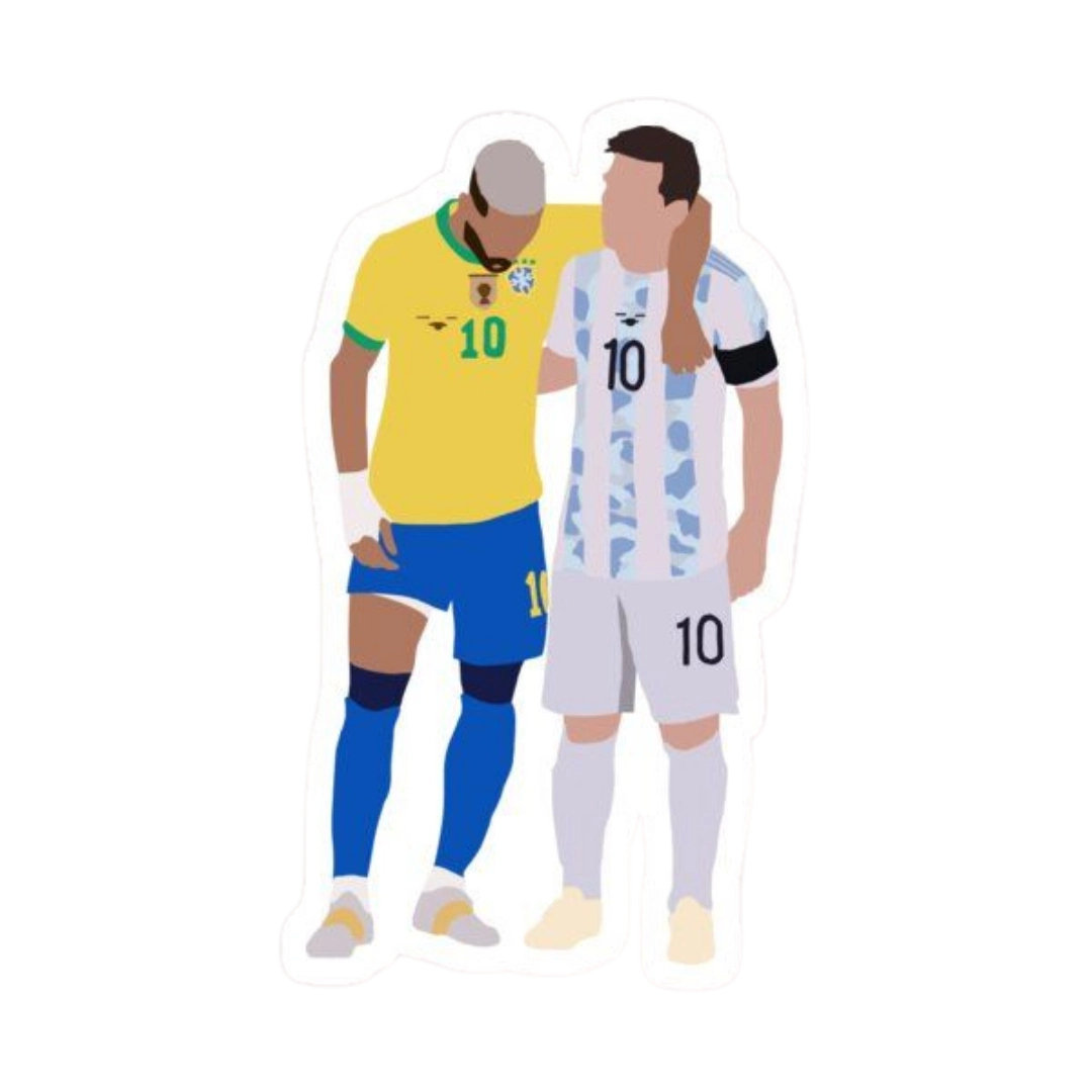 Premium Brazilian football glossy sticker - Brazil Football Sticker #29 - Premium Glossy
