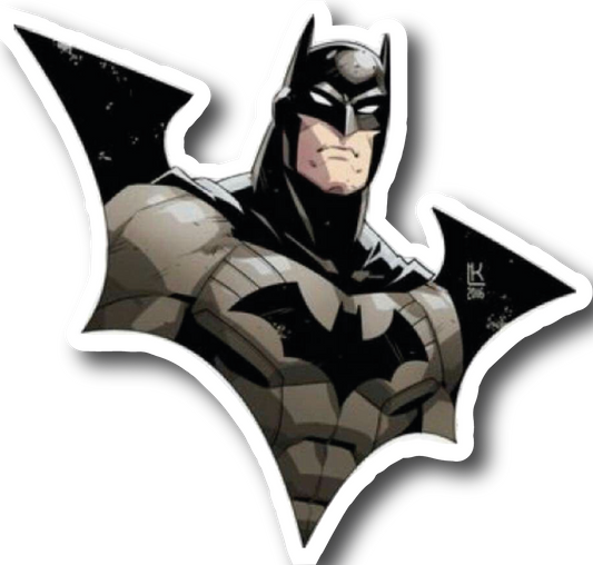 Batman — Bat-Shaped Silhouette Portrait Sticker