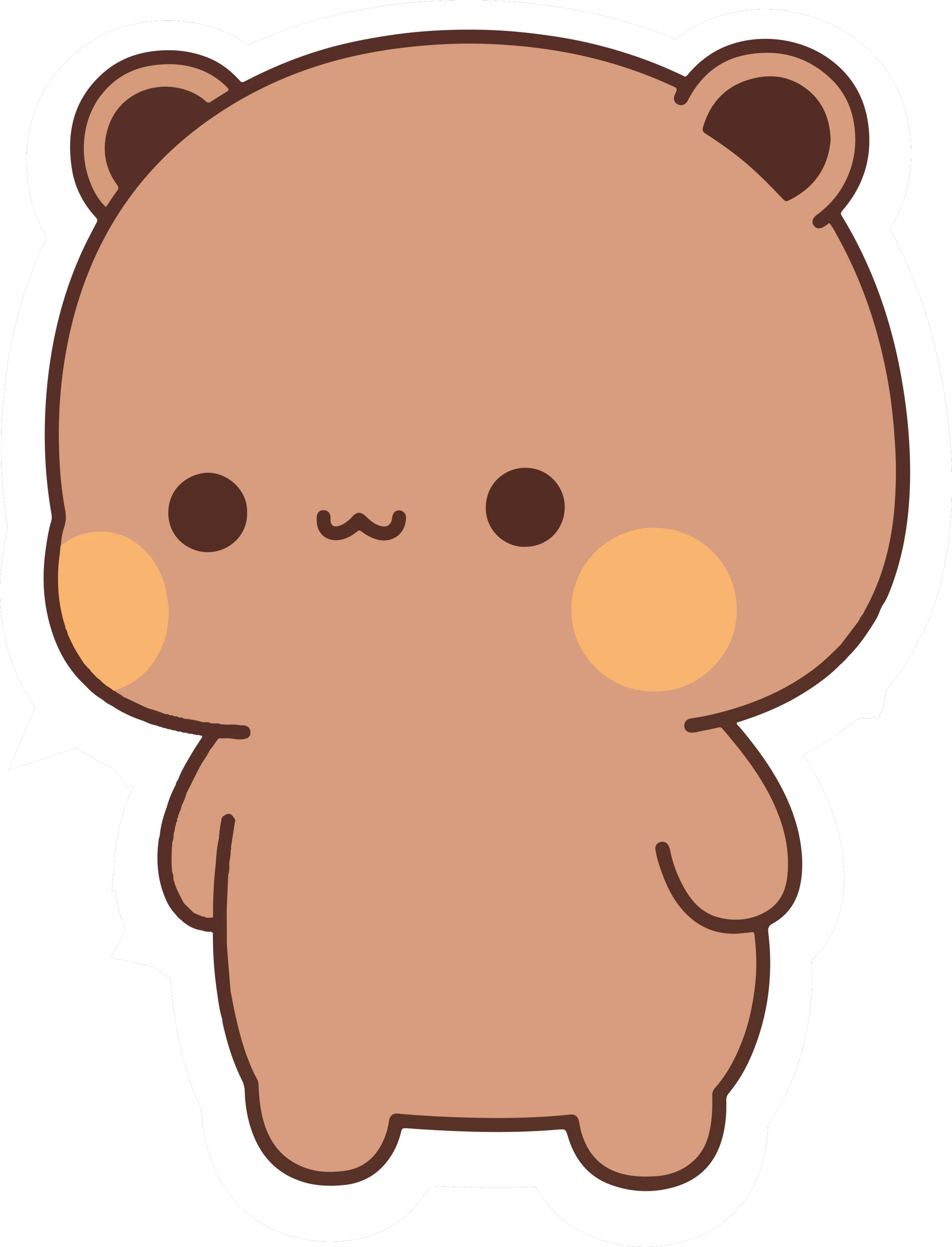 Bubu Cute Bear Standing Kawaii Sticker