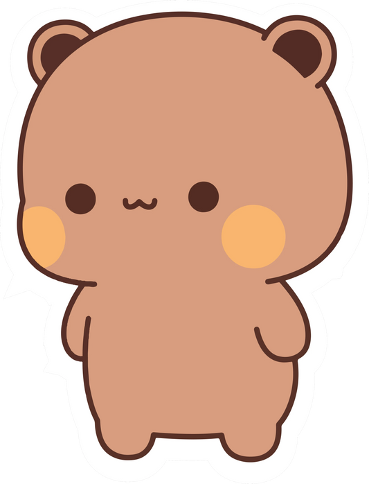 Bubu Cute Bear Standing Kawaii Sticker