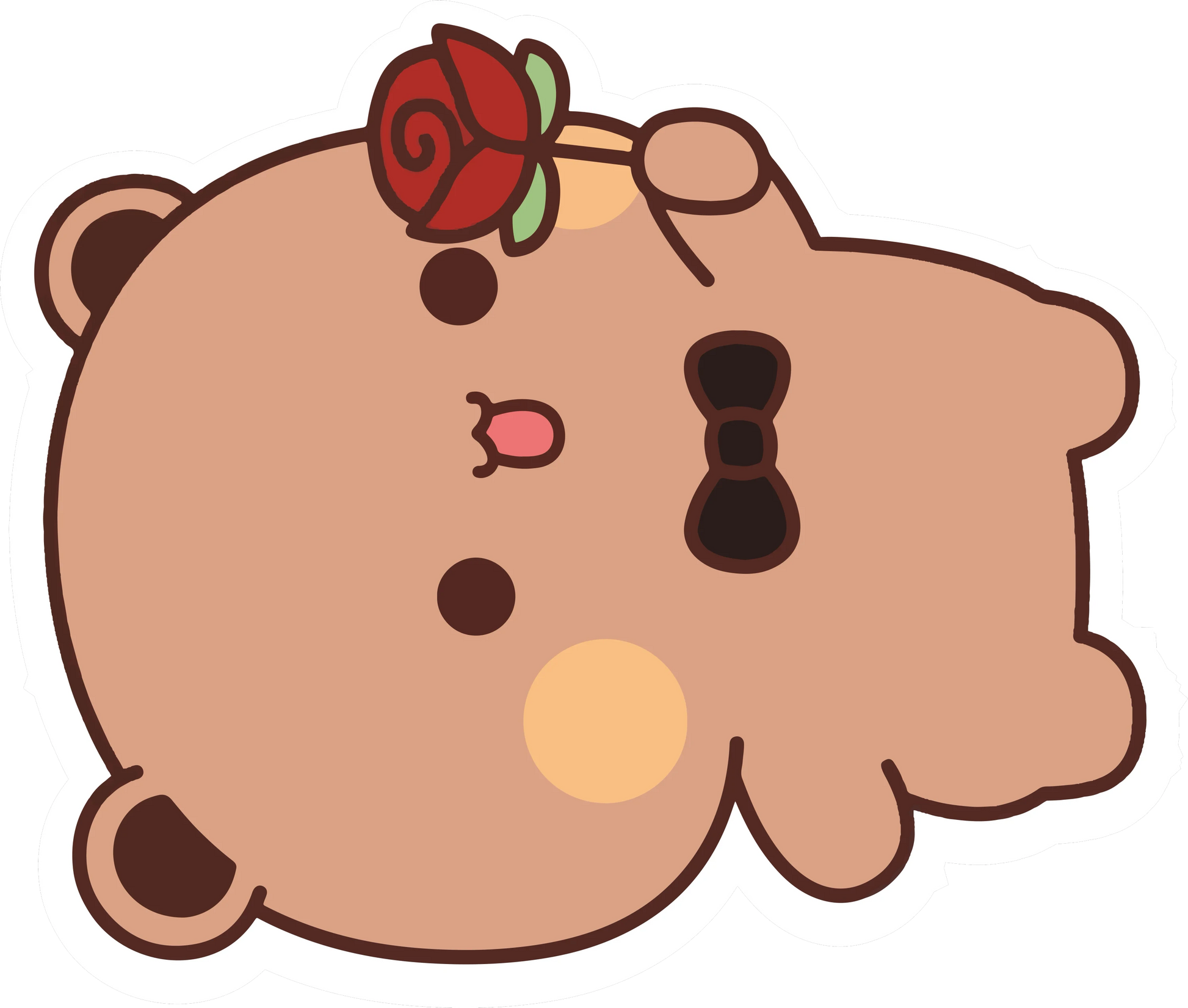 Bubu Romantic Rose Bow Tie Kawaii Sticker