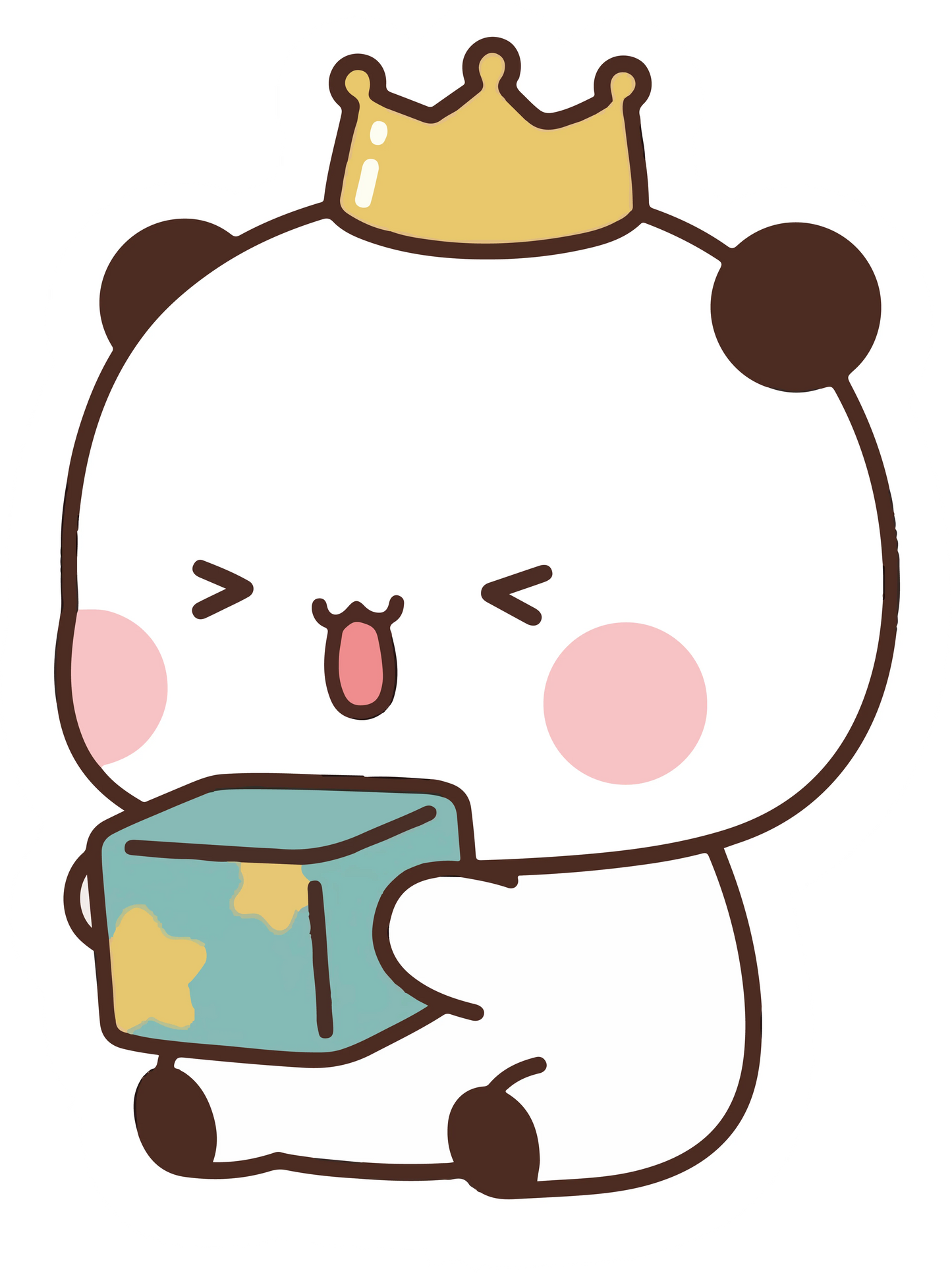 Dudu Crown Royal Gift Box Kawaii Sticker