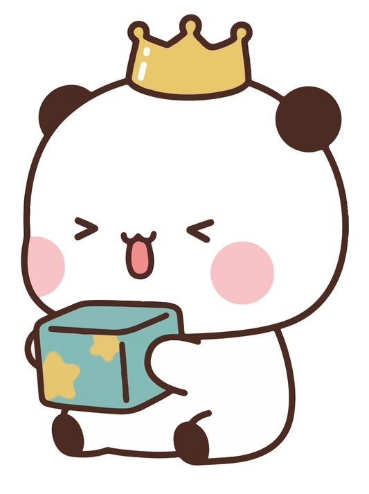 Dudu Crown Royal Gift Box Kawaii Sticker