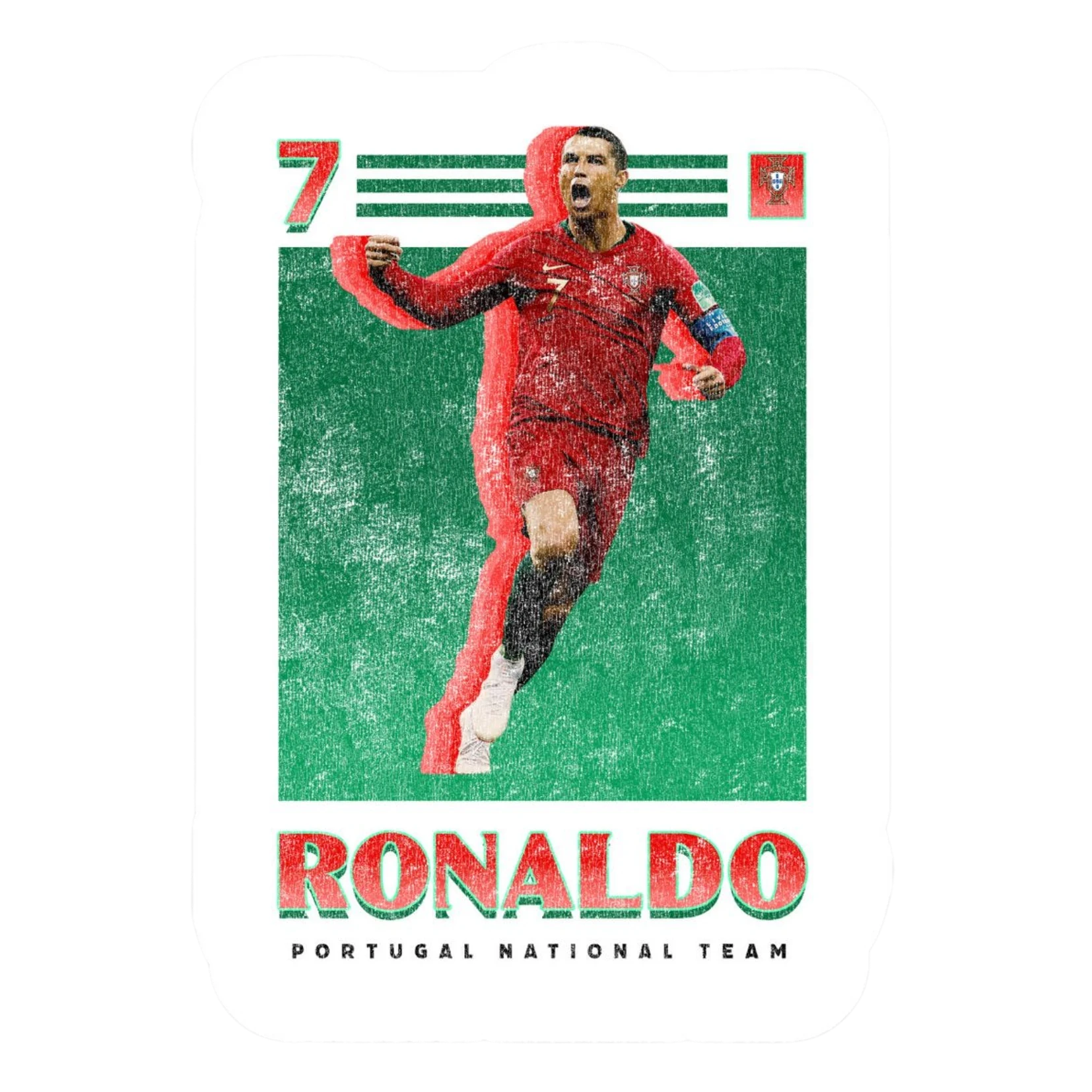 Cristiano Ronaldo Portugal National Team Poster Sticker