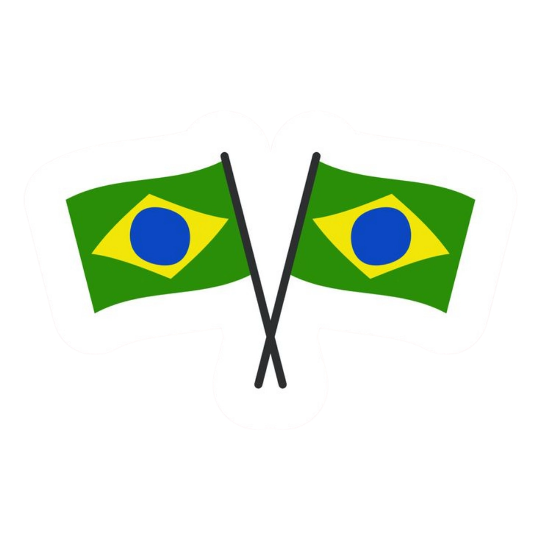 Premium Brazilian football glossy sticker - Brazil Football Sticker #31 - Premium Glossy