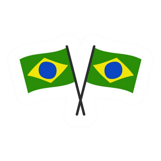 Premium Brazilian football glossy sticker - Brazil Football Sticker #31 - Premium Glossy