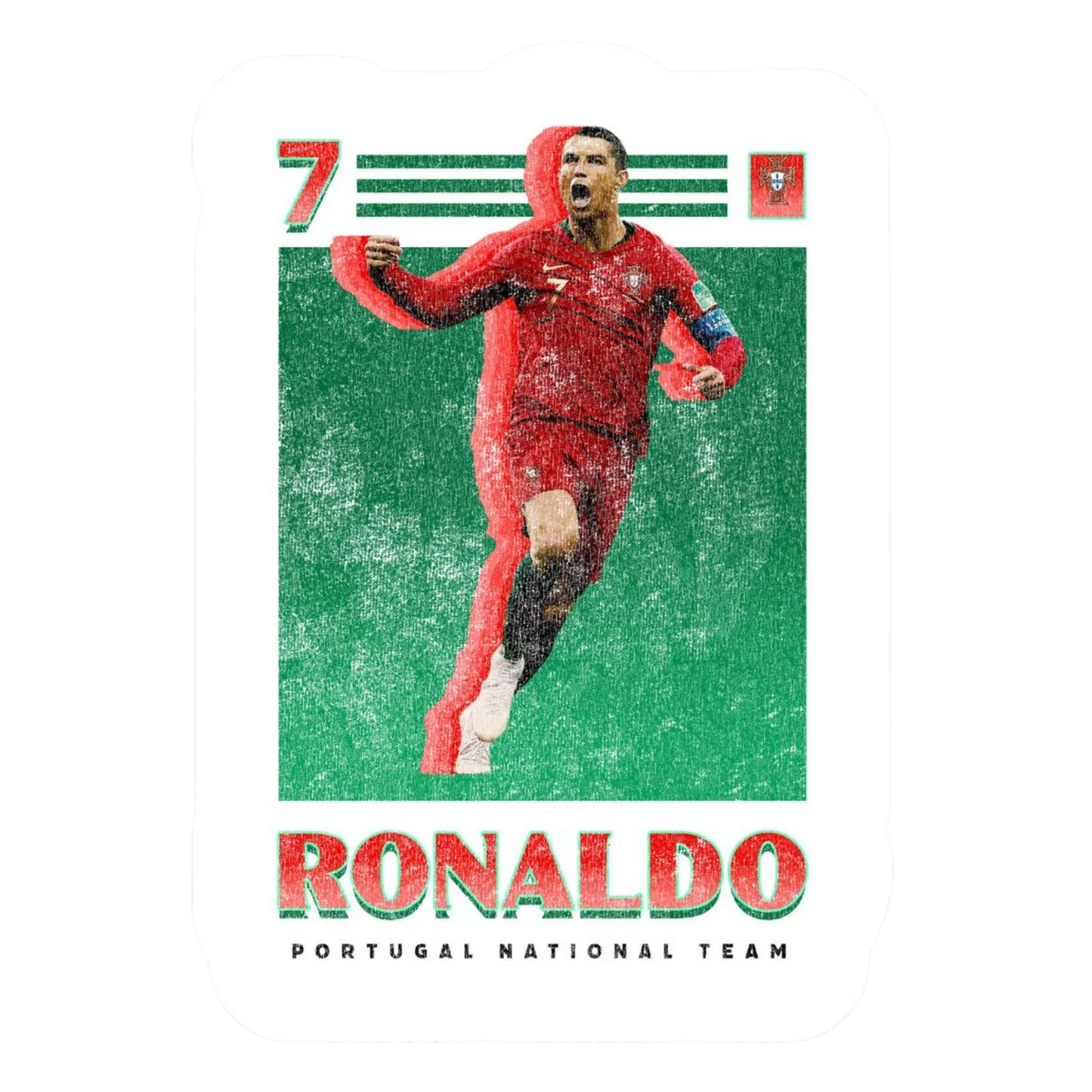 Cristiano Ronaldo Portugal National Team Poster Sticker