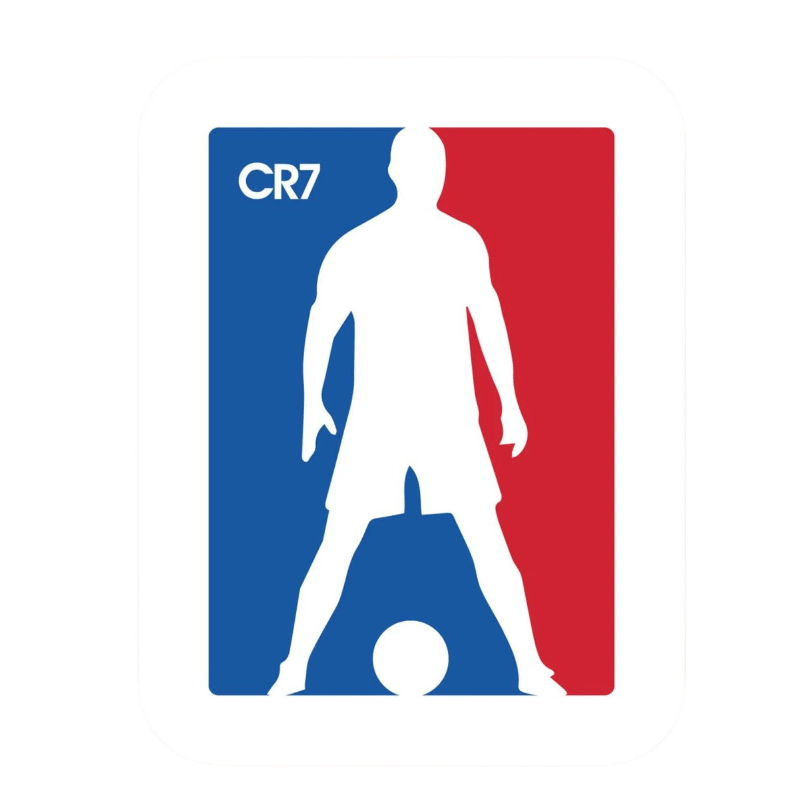 CR7 Football League Style Logo Sticker