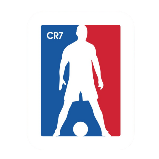 CR7 Football League Style Logo Sticker