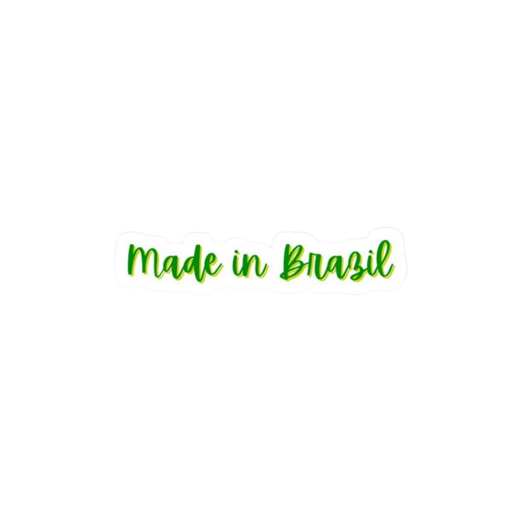 Premium Brazilian football glossy sticker - Brazil Football Sticker #34 - Premium Glossy