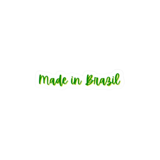Premium Brazilian football glossy sticker - Brazil Football Sticker #34 - Premium Glossy