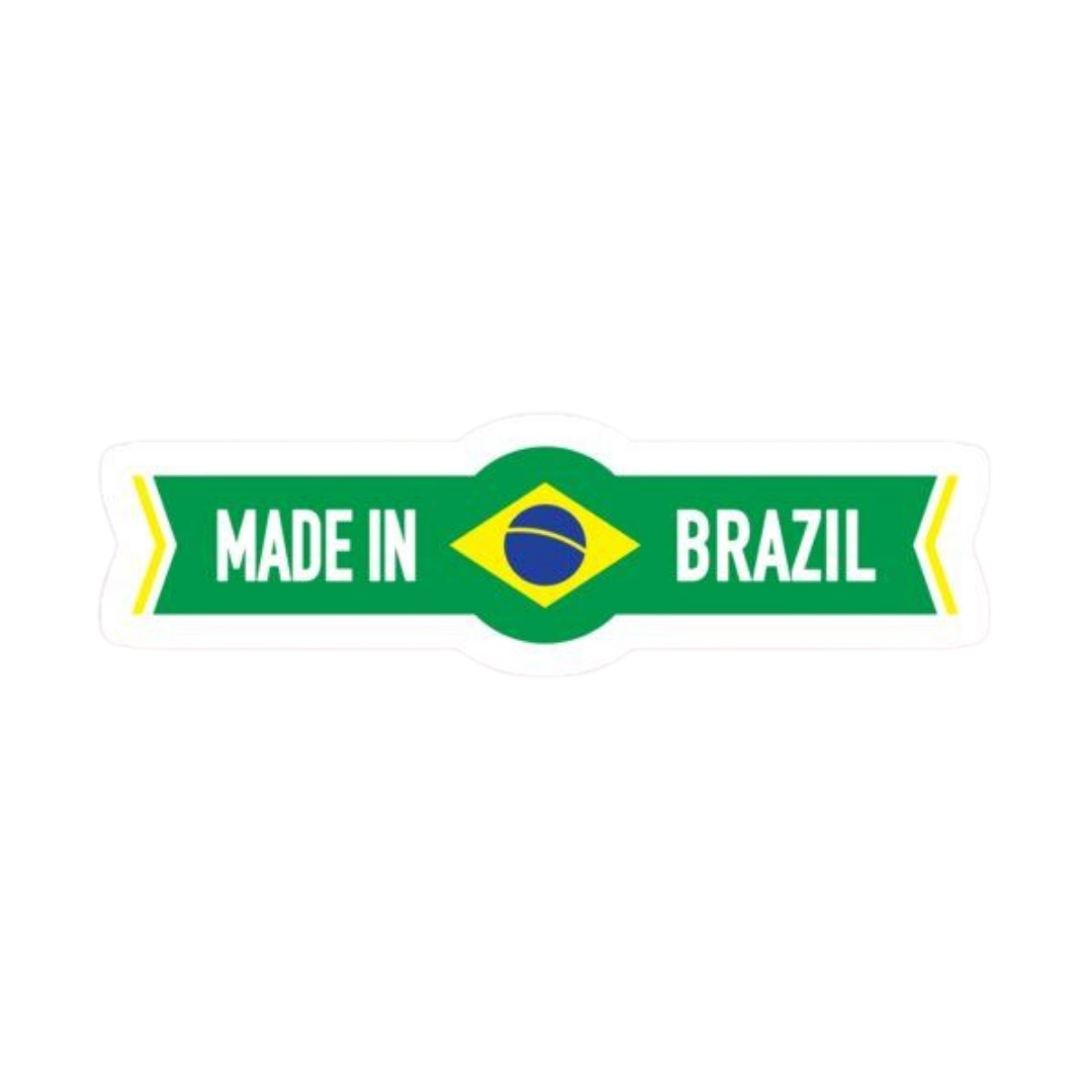 Premium Brazilian football glossy sticker - Brazil Football Sticker #35 - Premium Glossy