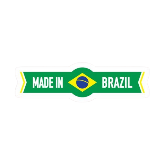 Premium Brazilian football glossy sticker - Brazil Football Sticker #35 - Premium Glossy