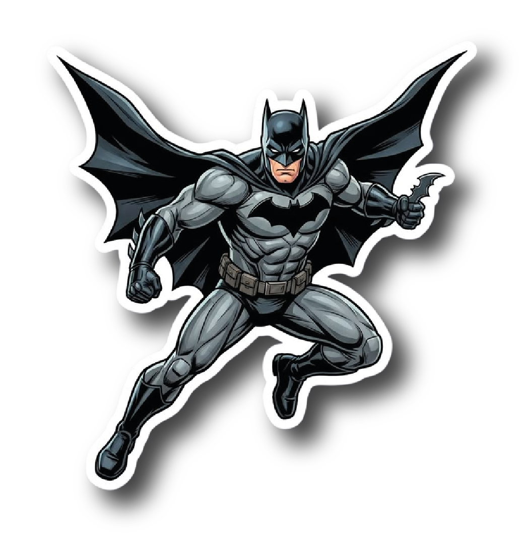 Batman — Batarang Throw Action Sticker