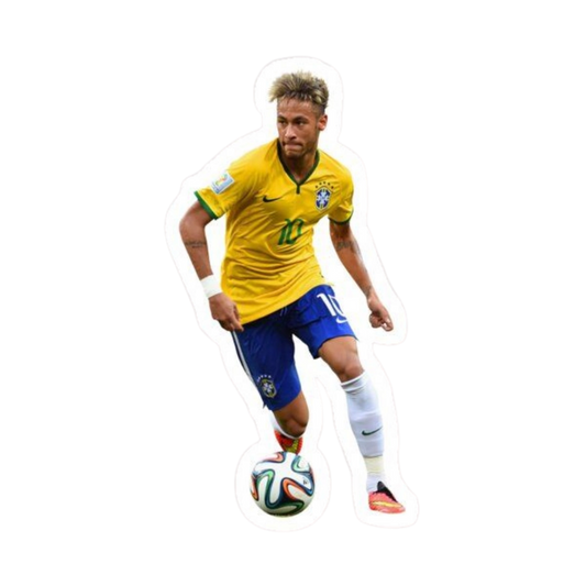 Premium Brazilian football glossy sticker - Brazil Football Sticker #3 - Premium Glossy