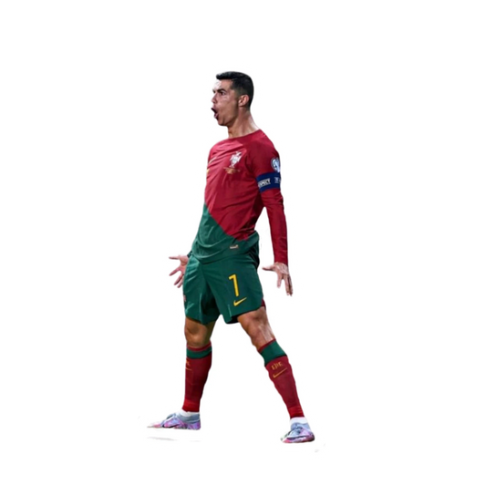 Cristiano Ronaldo Screaming Side Profile Portugal Euro Sticker