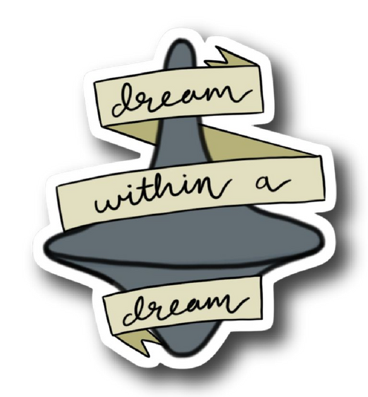 Spinning Top Totem — Dream Within a Dream Sticker