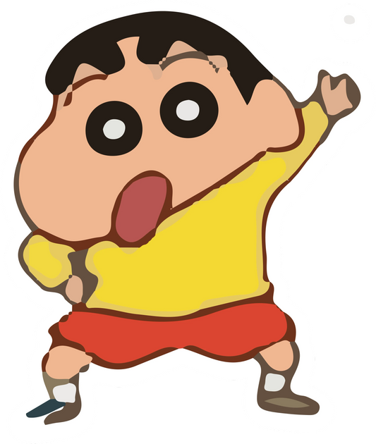 Shinchan Throwing Tongue Out Sticker