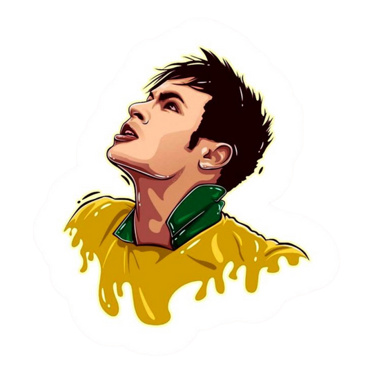 Premium Brazilian football glossy sticker - Brazil Football Sticker #40 - Premium Glossy
