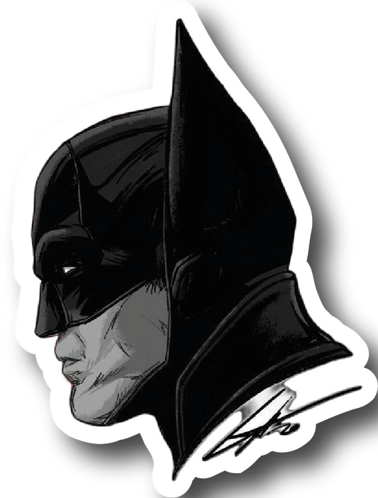 Batman — Signed Profile Sketch Sticker