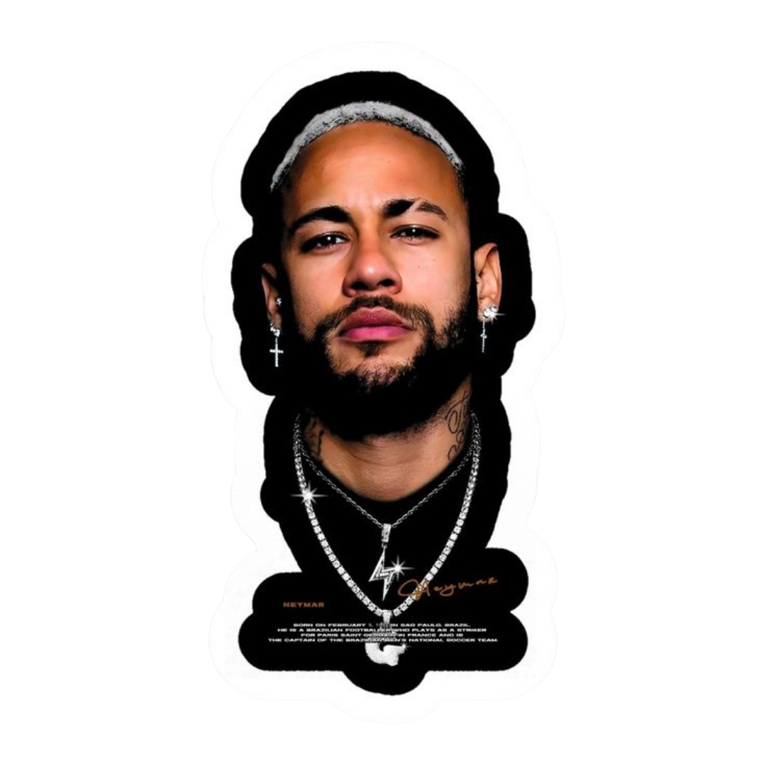Premium Brazilian football glossy sticker - Brazil Football Sticker #41 - Premium Glossy