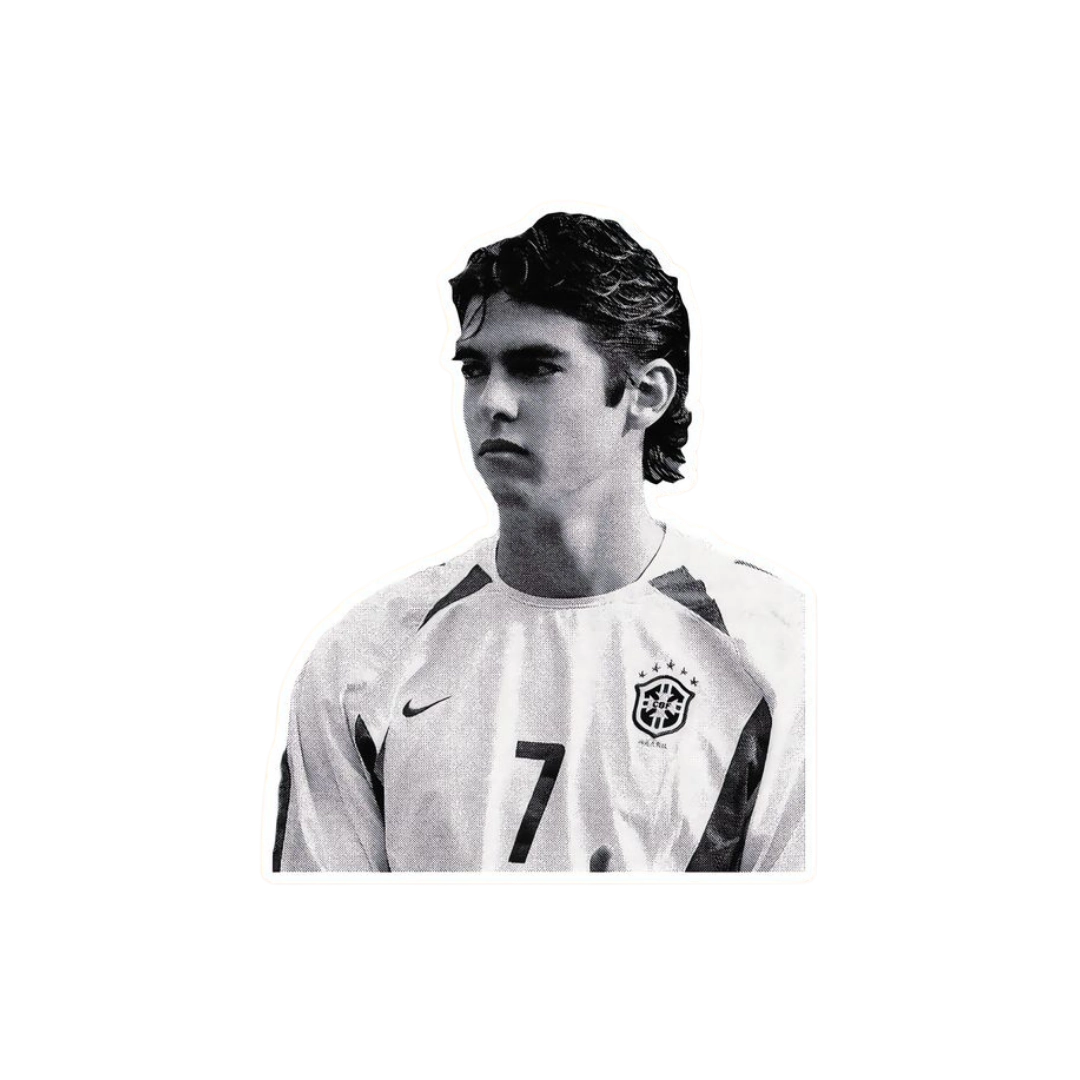 Premium Brazilian football glossy sticker - Brazil Football Sticker #43 - Premium Glossy