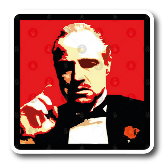 Don Corleone — Pop Art Portrait Sticker