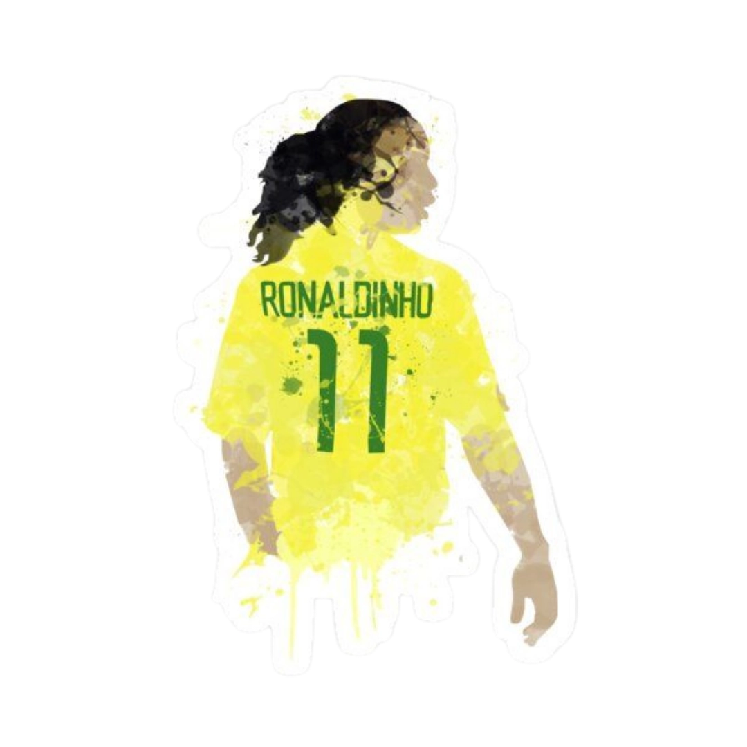 Premium Brazilian football glossy sticker - Brazil Football Sticker #45 - Premium Glossy