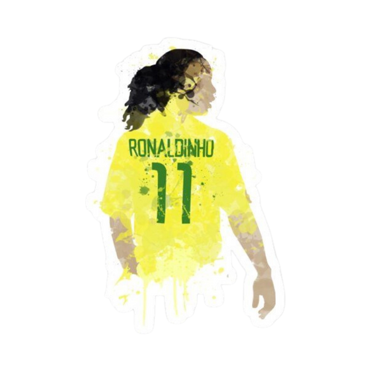 Premium Brazilian football glossy sticker - Brazil Football Sticker #45 - Premium Glossy