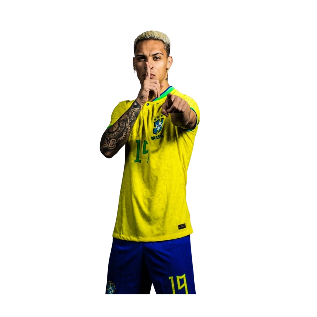 Premium Brazilian football glossy sticker - Brazil Football Sticker #48 - Premium Glossy