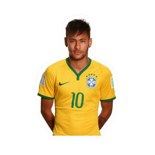 Premium Brazilian football glossy sticker - Brazil Football Sticker #4 - Premium Glossy