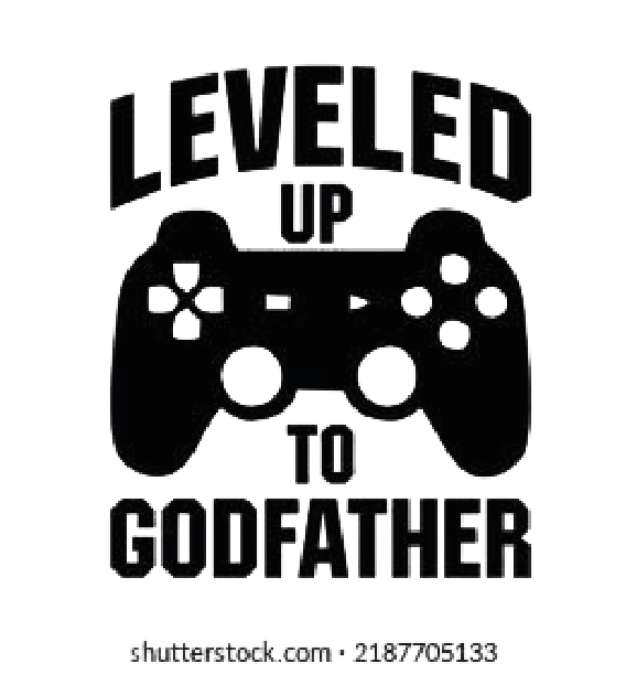 Leveled Up To Godfather — Gamer Controller Sticker