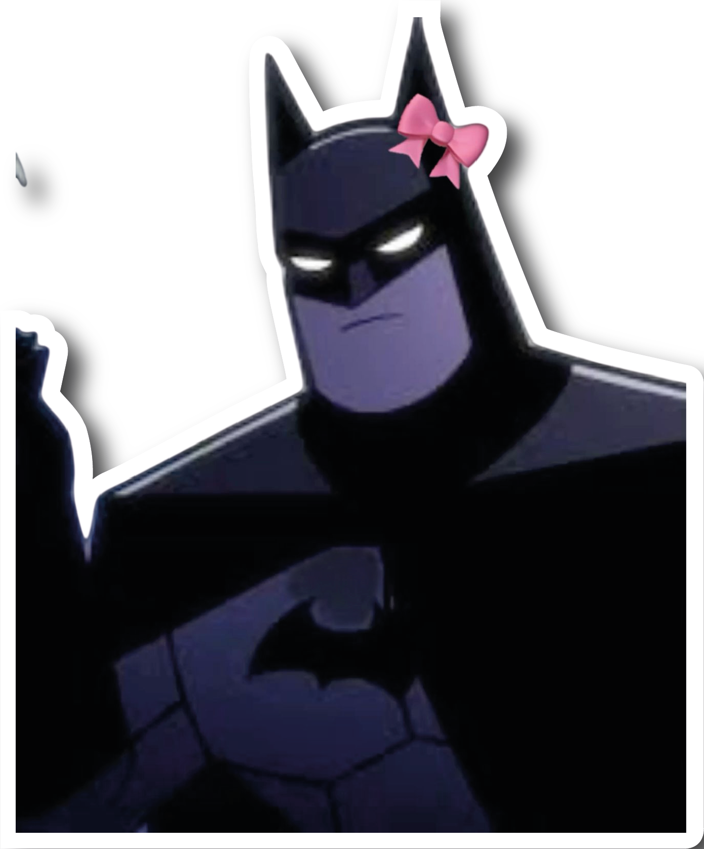Batman — Pink Bow Novelty Edit Sticker