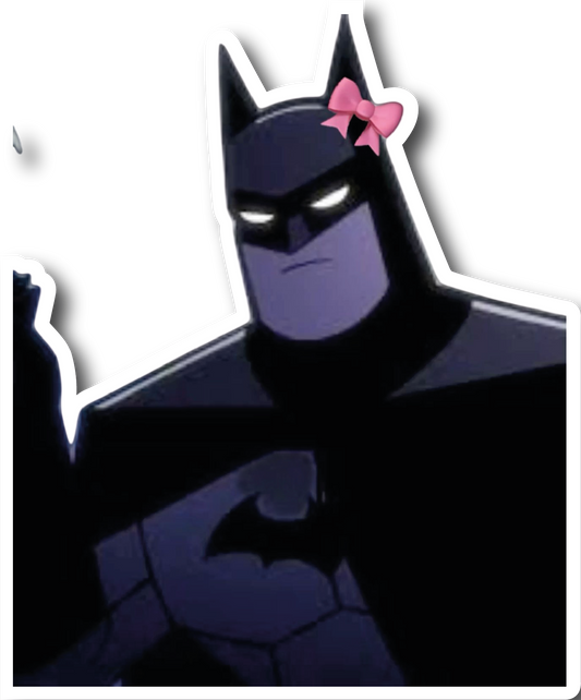 Batman — Pink Bow Novelty Edit Sticker