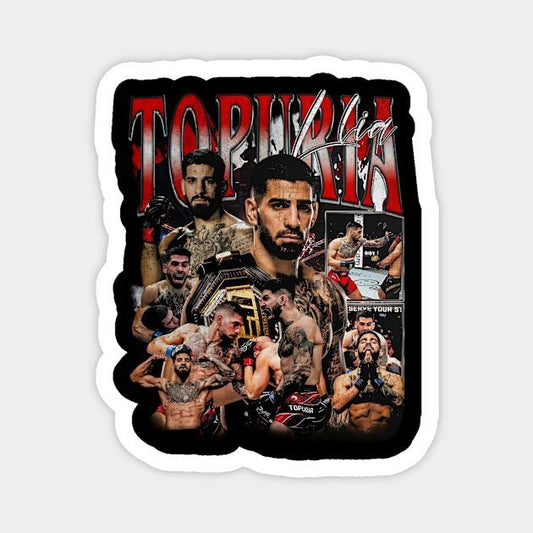 Ilia Topuria — Vintage Bootleg Sticker