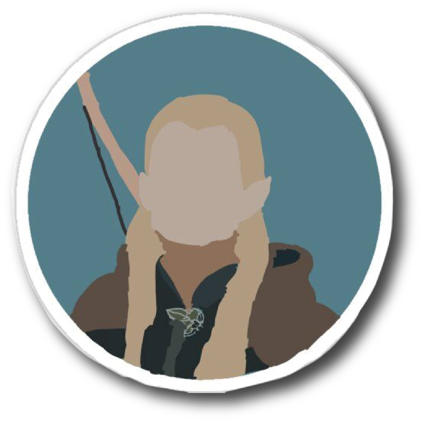 Legolas — Elven Archer Portrait Sticker