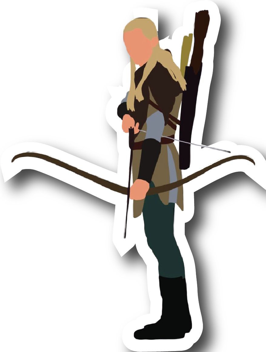 Legolas — Drawing His Bow Sticker