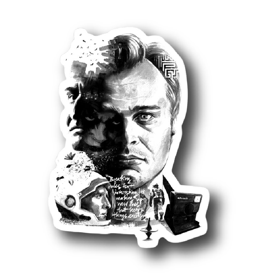 Filmmaker Portrait — Breaking the Rules Sticker
