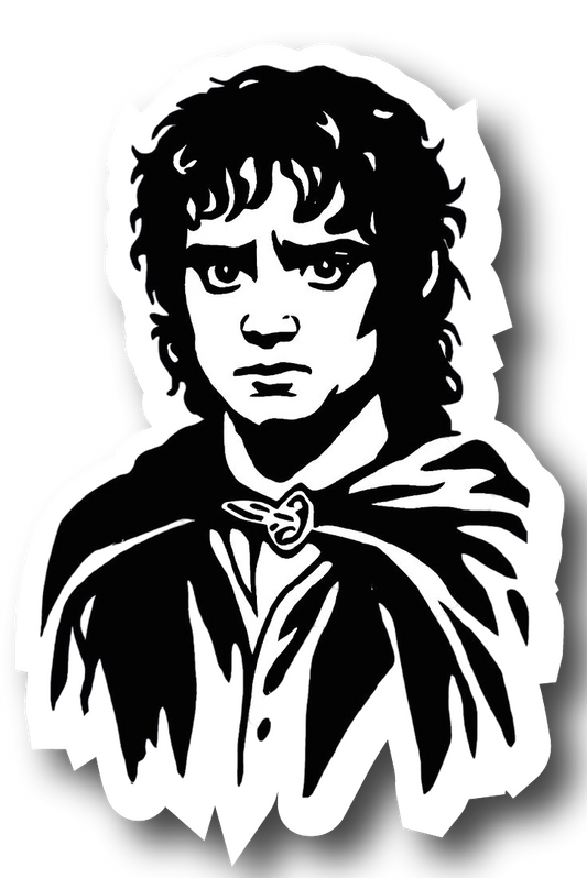 Frodo Baggins — Elven Cloak Portrait Sticker