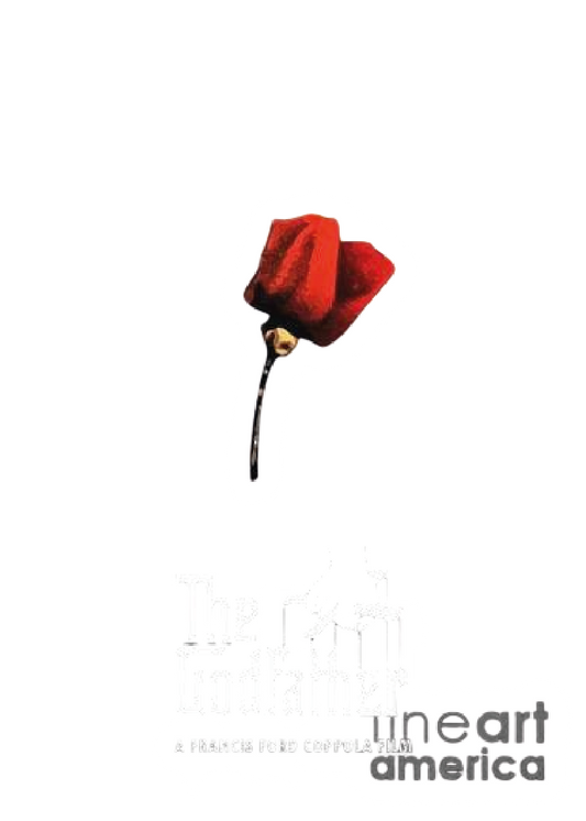Red Rose — Godfather Poster Art Sticker