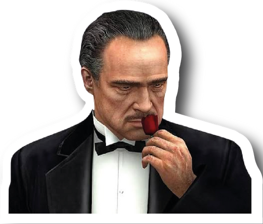 Don Corleone — Smelling the Rose Sticker