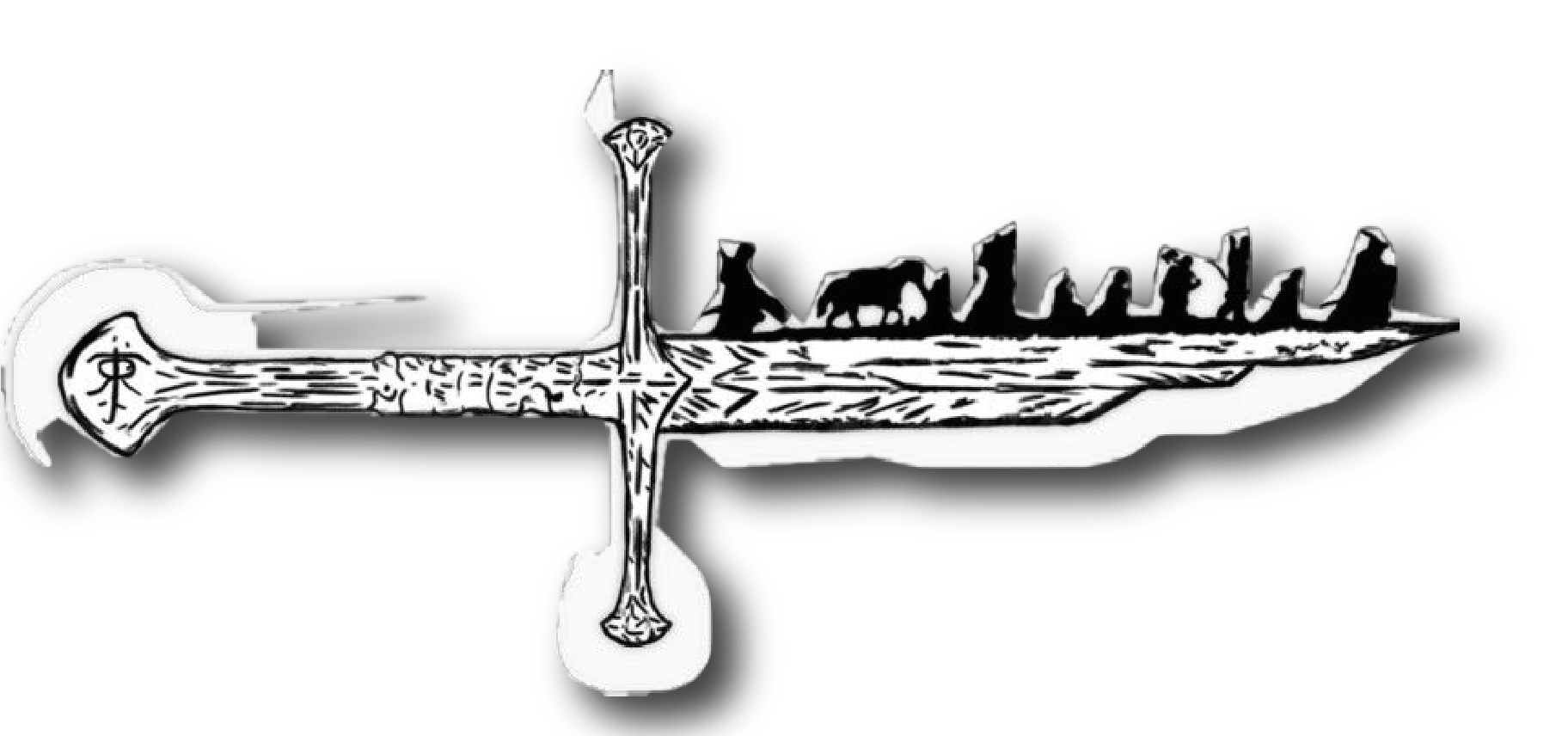 Fellowship Sword — Engraved Journey Blade Sticker