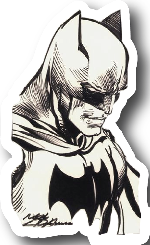 Batman — Ink Sketch Profile Sticker