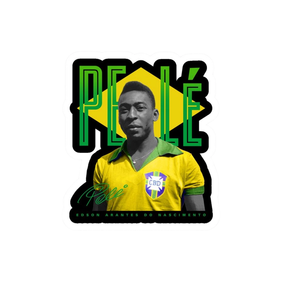 Premium Brazilian football glossy sticker - Brazil Football Sticker #88 - Premium Glossy