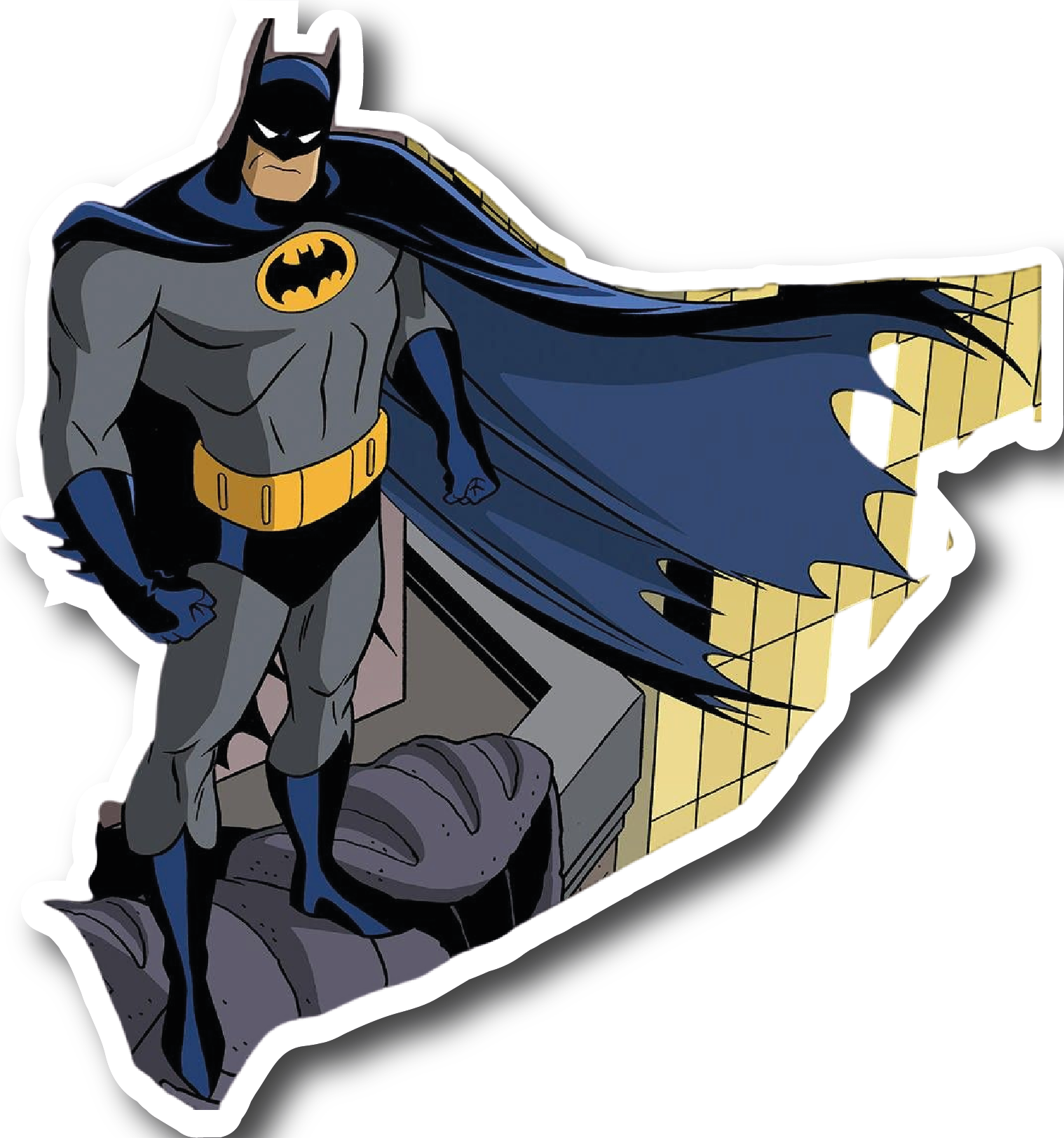 Batman — Rooftop Cape Watch Sticker