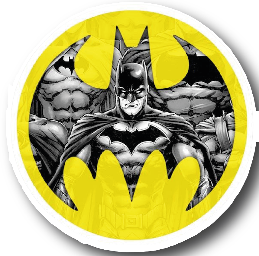 Batman — Bat Symbol Portrait Sticker
